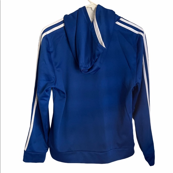 Adidas blue white hoodie - Picture 2 of 5